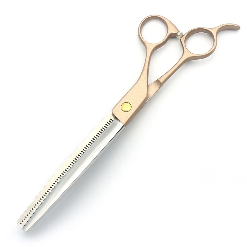 Factory Directly Pet Grooming Scissors 7.5 inches Rose Gold 440C Stainless Steel Thinning Scissors