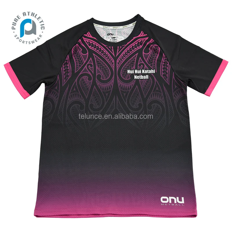 Pure custom short sleeve tattoo sublimation shirt sports maori mesh sublimated polunesian baseball tee shirt prints wholesale