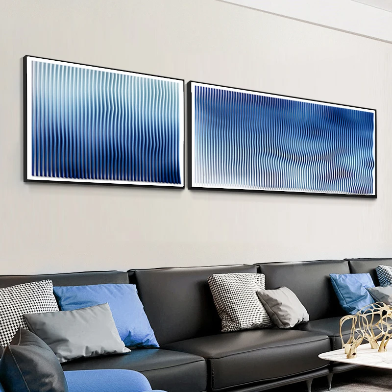 Three-dimensional acrylic  painting living room background wall hanging painting designer combination painting