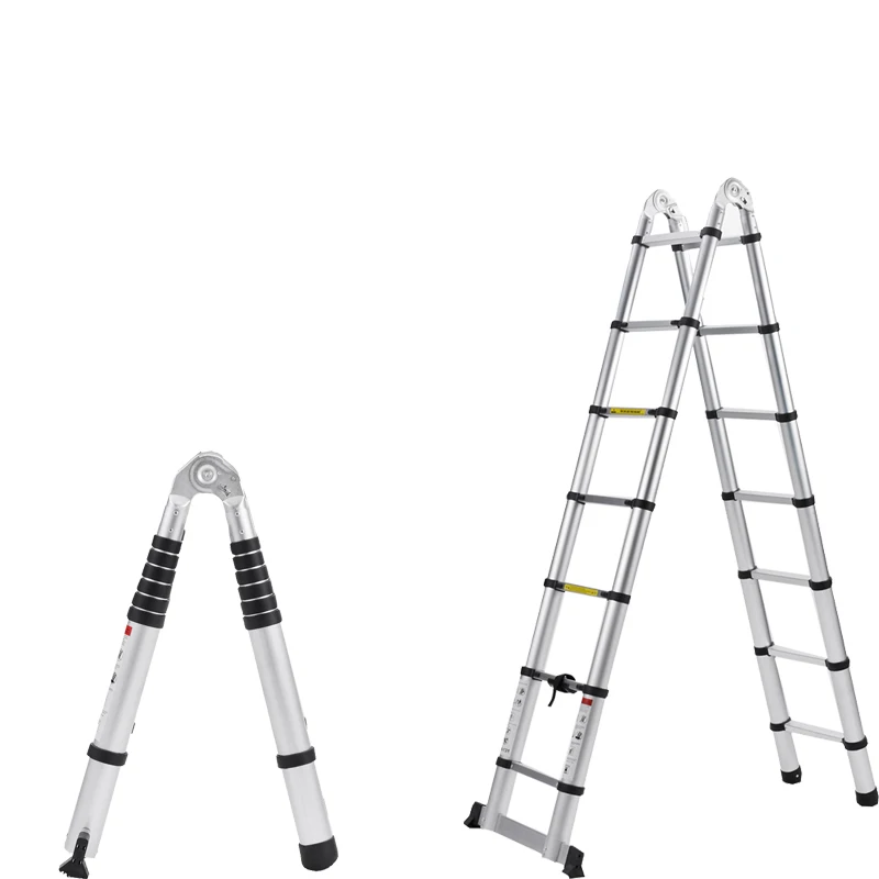 Extension telescopic ladder folding aluminum step stair factory price