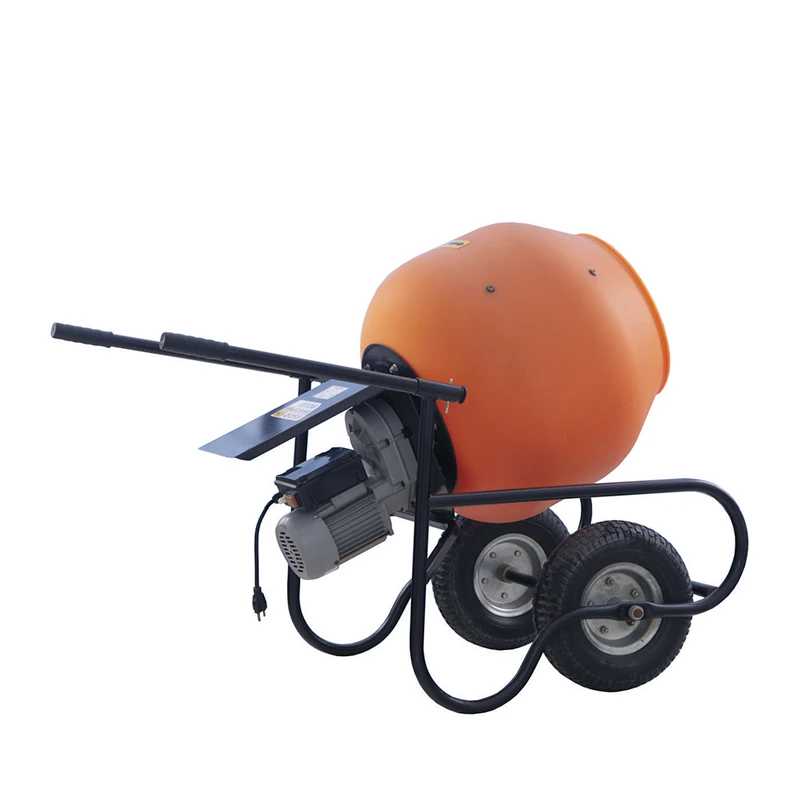 100L Home use mini hand push mixer concrete mixing machine small cement mixers prices 370W electric motor mini mixer