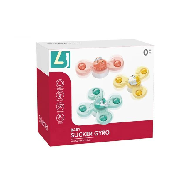 High Quality Cute Juguete Educational Suction Spray Water Bathroom Funny Turn around  Sprinkler Bath Toys For Baby