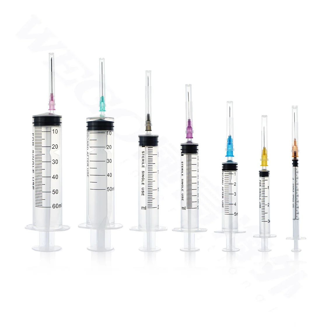 Medical Injector Syringe Oil/medical Rupper Stopper GB 15810 Luer Slip Disposable EOS Pp/ss304/medical Silicone with Needle 30ml