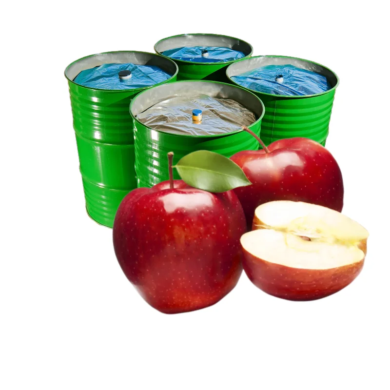 Brix 10 TA 0.2 aseptic bag drum 200kg Pure Natural Beverage drink raw material fruit Puree juice apple pulp