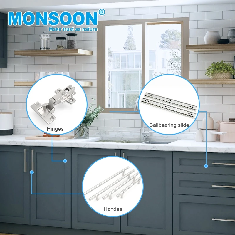 MS01A Hot Sale Hidden Kitchen Cabinet Door Folding Table 35MM Slide On iron Furniture Hinge for cabinet door