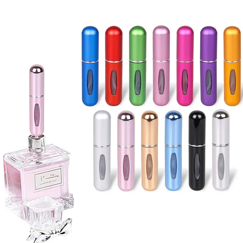 5ml Mini Perfume Atomizer Refillable Perfume Bottles Aluminum Perfume Atomizer Spray Bottle for Travel (1600415311436)
