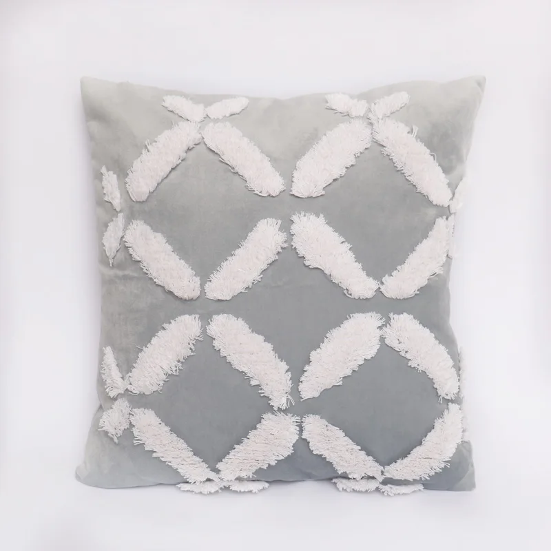  Горячая Распродажа марокканские Бархатные чехлы на подушки декоративные геометрические с вышивкой