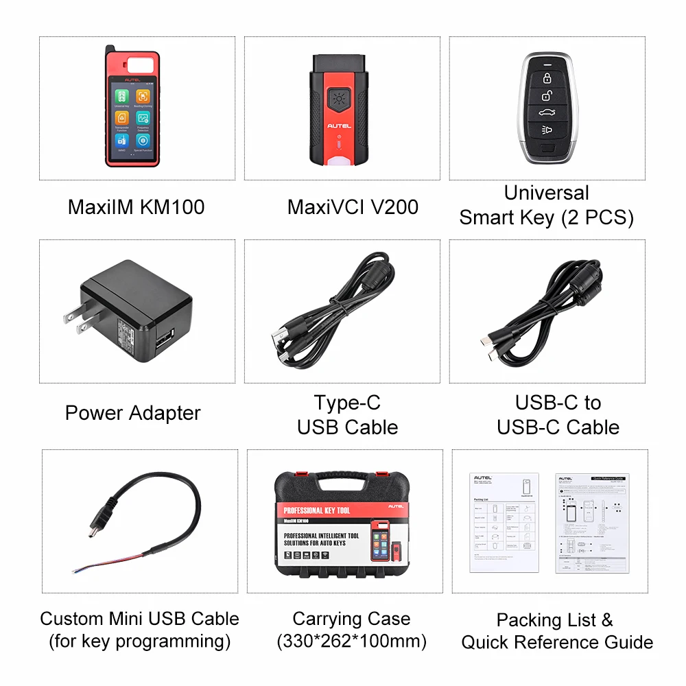 Autel MaxiIM KM100 Key Fob Programming Tool Renewal IM508 IM608 OBD IMMO Learning on 99% Cars Chip Read Write Clone