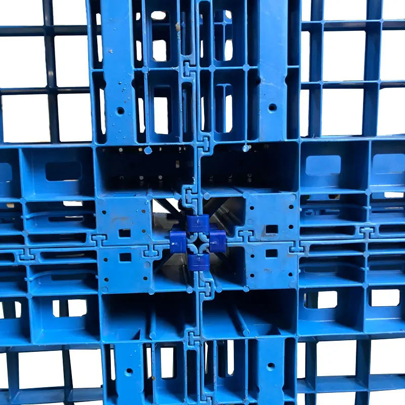 Heavy Duty Automated Storage Retrieval Systems 1200*800 Euro Plastic Pallet with 3 runners