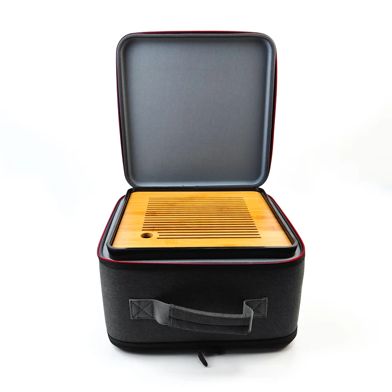 OEM ODM Suppliers High Quality New Design Custom Logo Travel Hard EVA Tea Cup Set Bag Case Large Capacity EVA Tea Cup Set Case