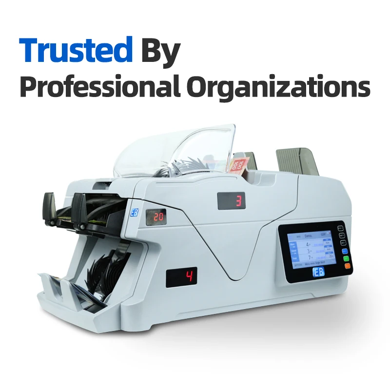 BS-6800-3 Best Quality Promotional Cash Sorting machine 2+1 Pockets Banknote Sorter with Storage function bill counter