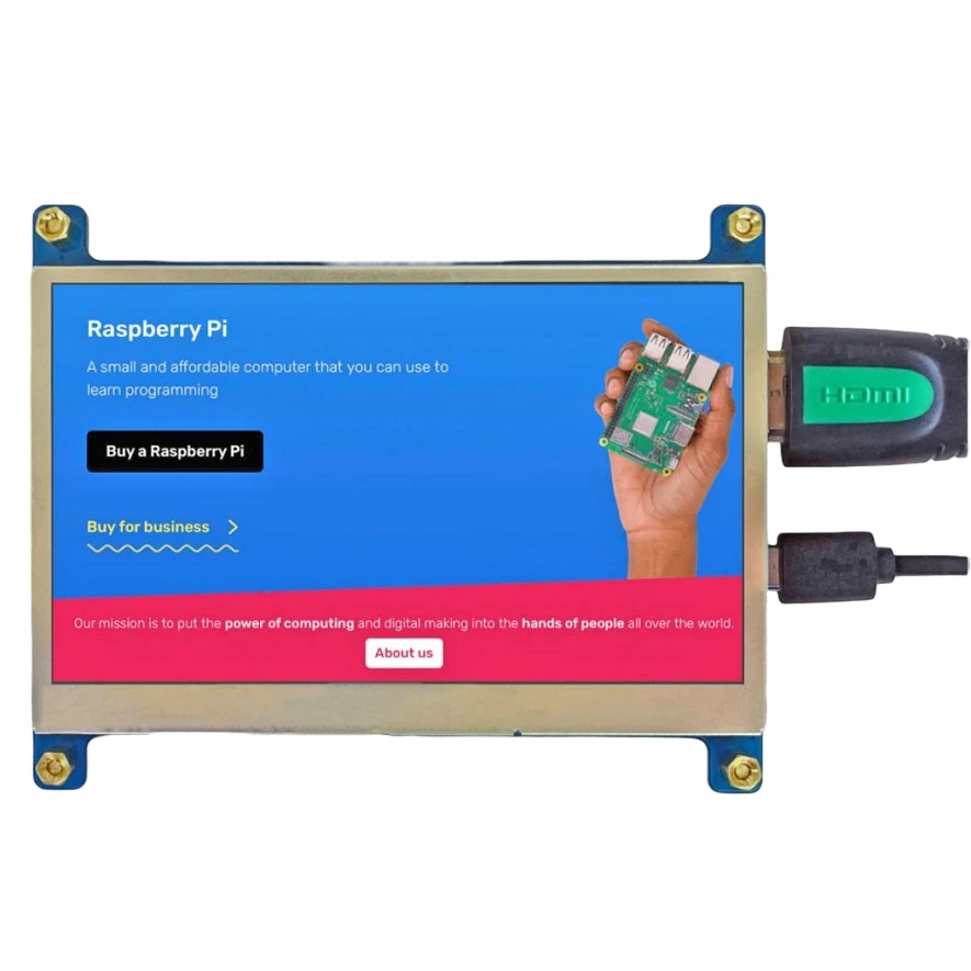 4.3 inch 800x480 TFT LCD display with controller board supporting Android, Linux, Win 7/8/10 plug and play for monitors