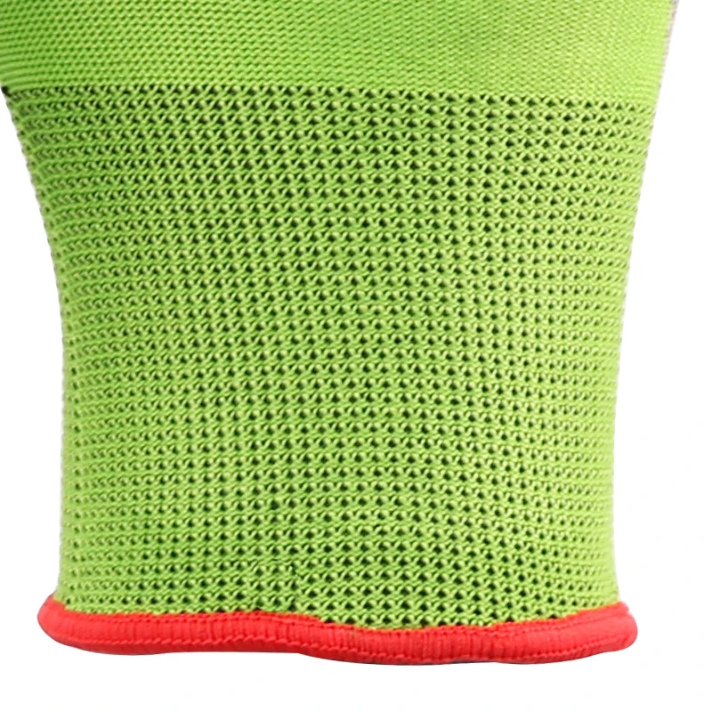 XINGYU Green polyester nitrile coated work gloves customized color EN388 nitrile rubber work safety gloves