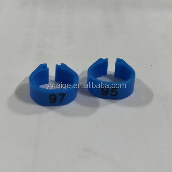 Несколько ярких цветов кольца-клипсы для птиц повязка на ногу для голубей кольцо для птицы с серийным номером 1-100