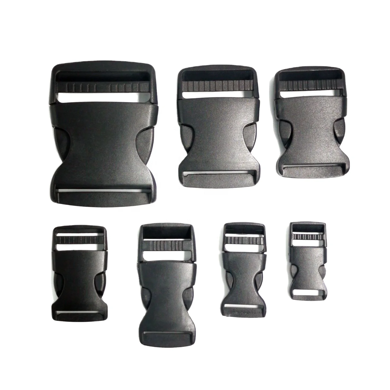 Customized wholesale Square black plastic backpack buckles
