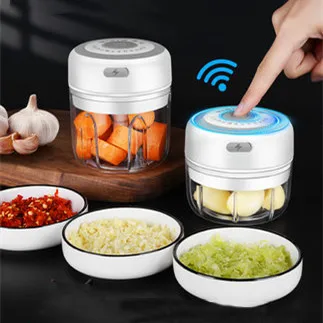 Kitchen Tool Grater Mini Chopper 100ml Electric Garlic Vegetable Chilli Chopper with USB Wireless