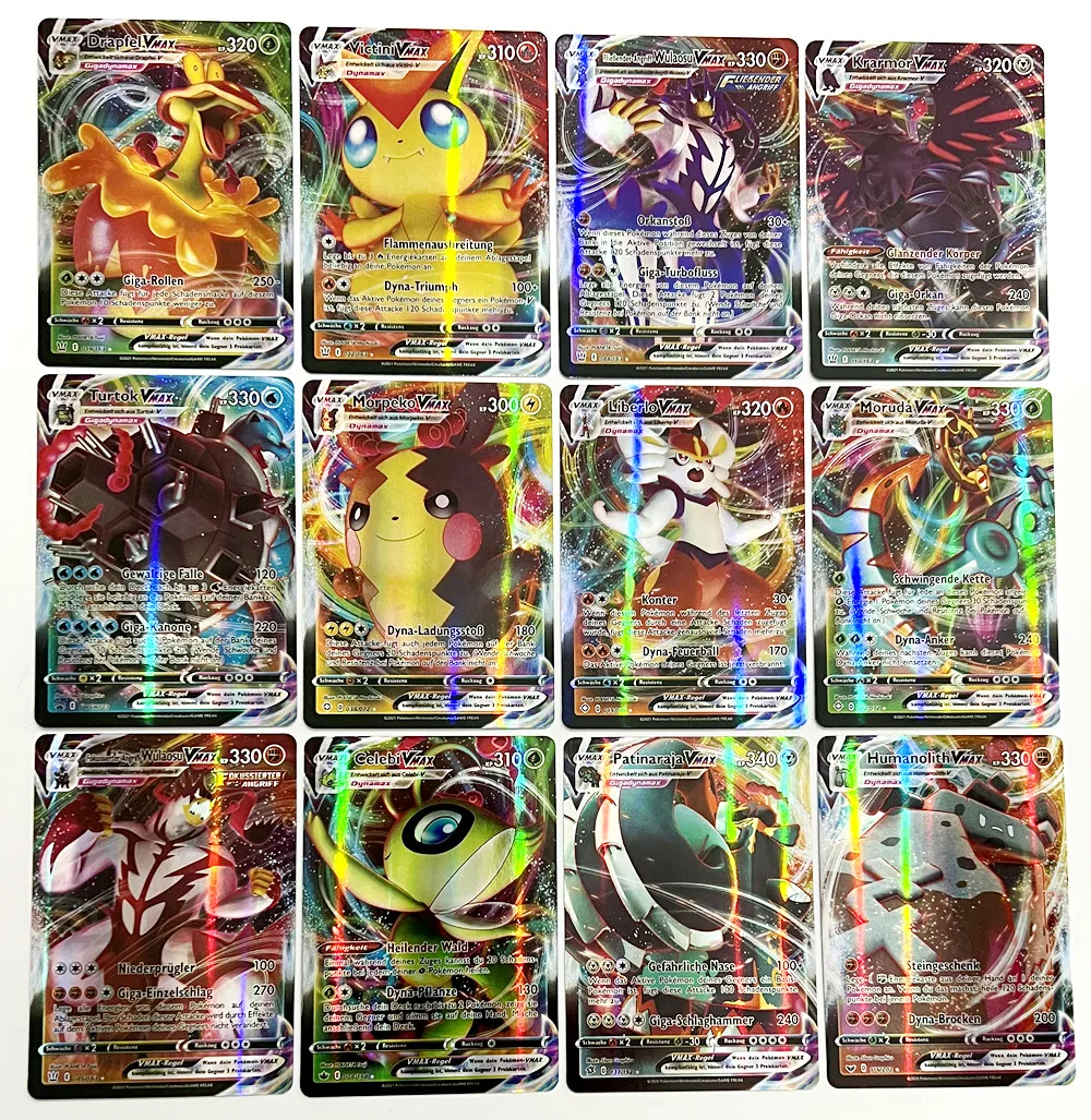 Немецкие карты Pokemon Deck GX V Vmax Vstar торговая карточная игра новая оптовая продажа