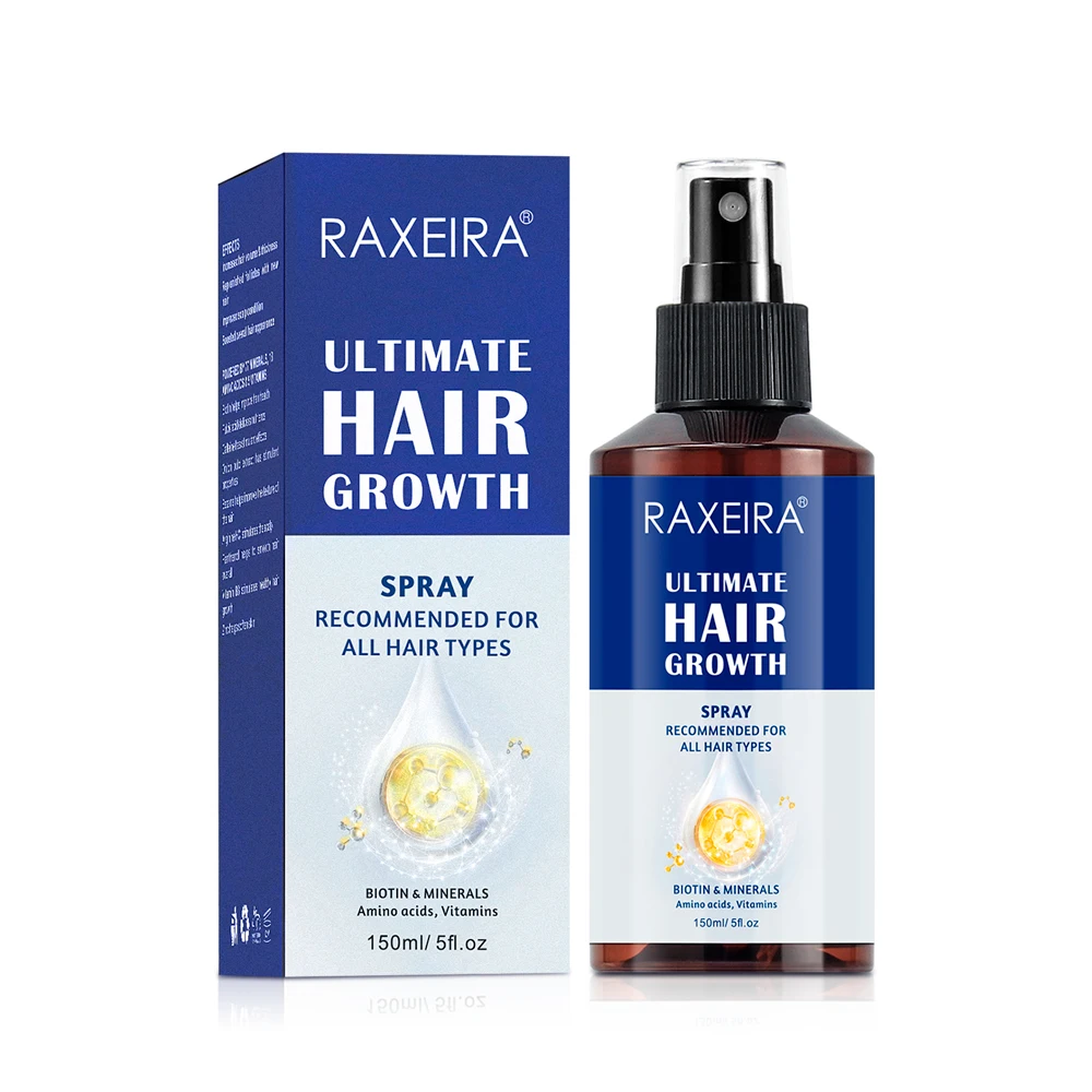 Private Label Biotin Vitamin B3 Caffeine Onion Bulb Natural Organic Fast Hair Growth Oil Serum Spray For Men And Women