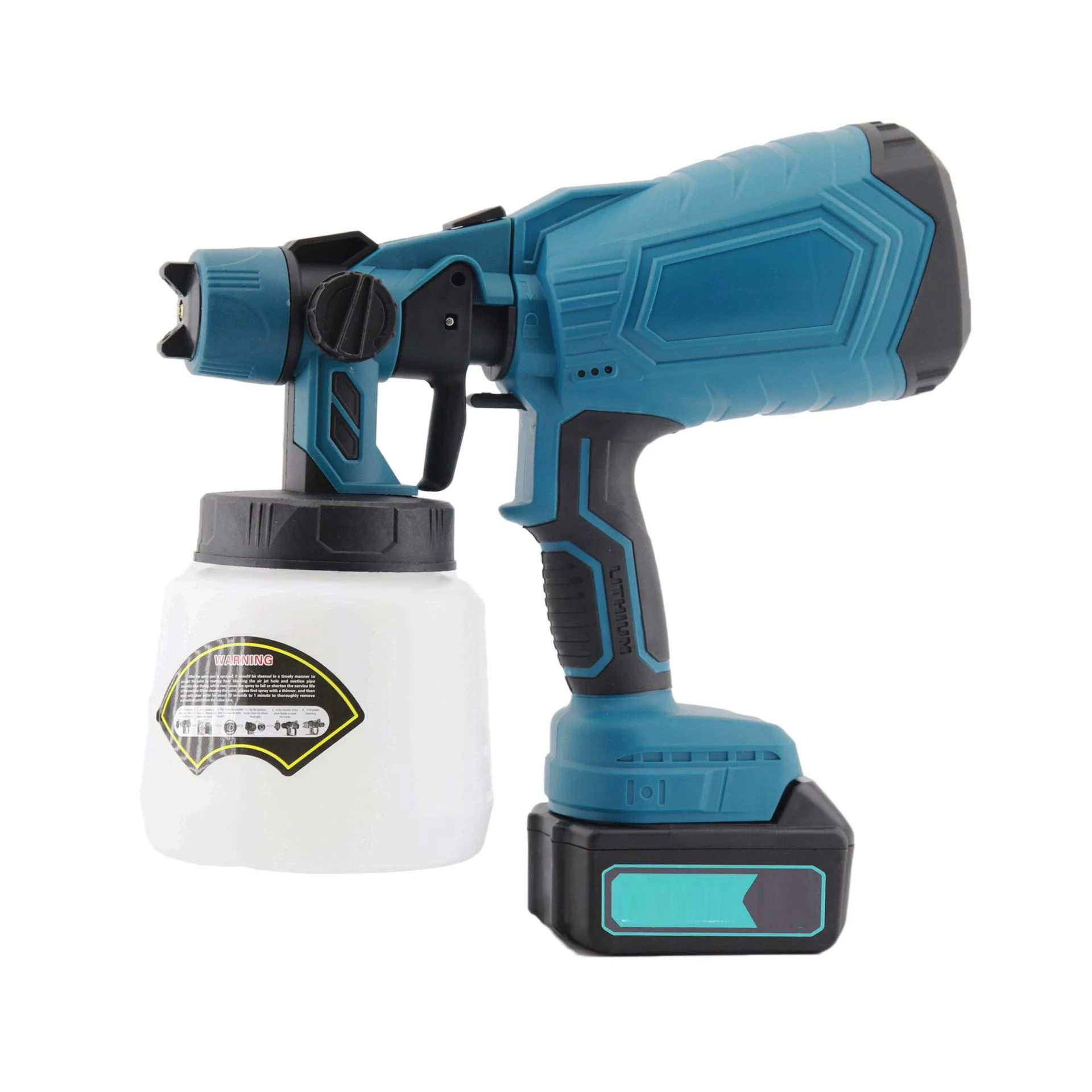 Portable Lithium Battery Paint Spray Machine Airless Wall Painting Tools Paint Sprayer HVLP High Power Electric Spray Gun