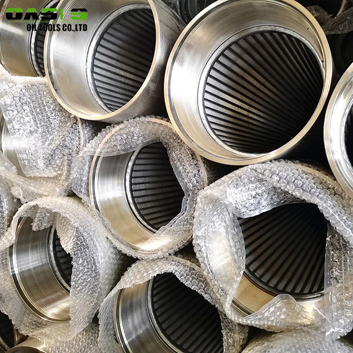 BTC STC Continuous Slot AISI304 316L Wire Wrap Strainer Screens for Water Well drilling