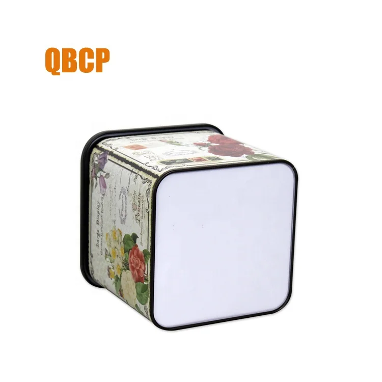
Custom design square storage metal tin box 