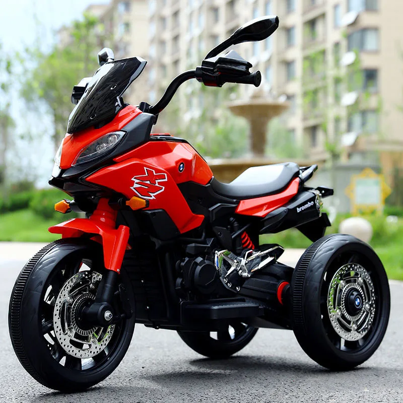 Kids ride on motorcycle battery powered stylish  a real motorcycle dirt bike toy motorcycle with 4 wheels and for kids electric