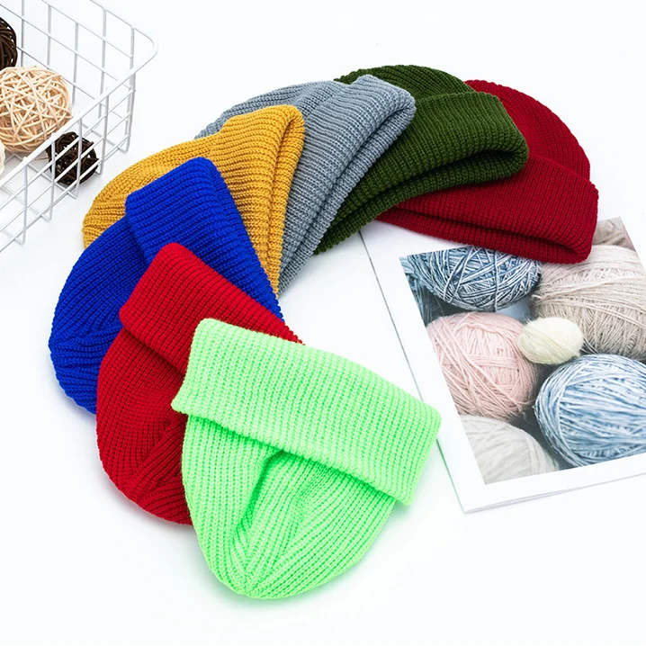 
Winter knitted boys girls luxury beanie hats custom jacquard logo snapback skully hat beanie manufacturers in bulk 