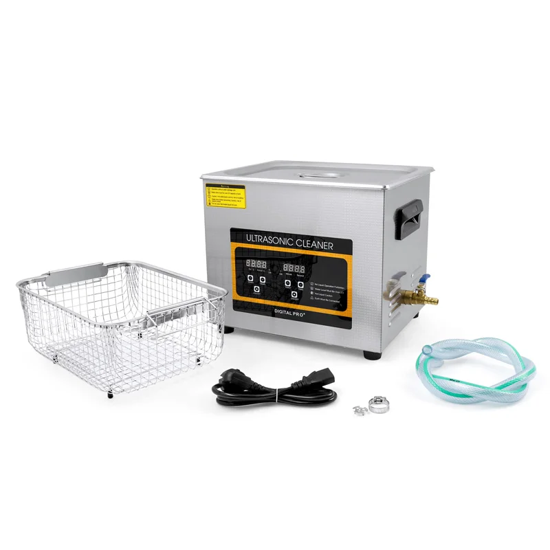 10L Lab Ultrasonic Cleaner Degas Bath DPF Metal Parts Mould Glassware Oil Rust Degreaser Ultra sonic Cleaning Machine