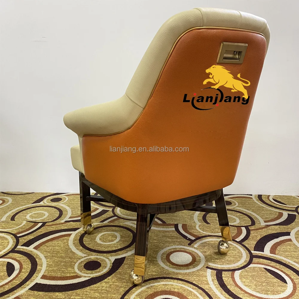 Покерные стулья для казино LianJiang стул стола мебель азартных игр черные игровые