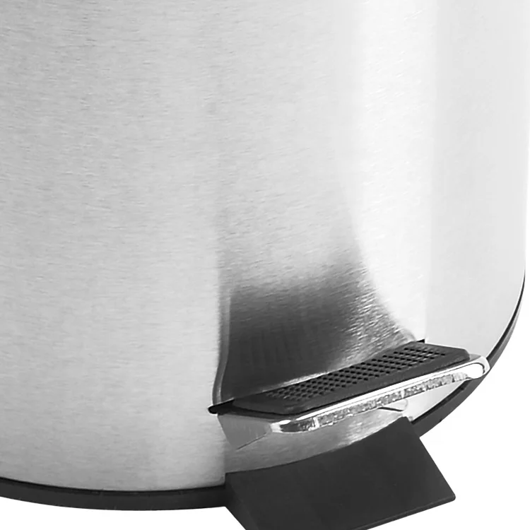 Commercial Waste Bin 3 5 7 8 12 20 30 50 Liter Stainless Steel Garbage Trash Can With Foot Pedal
