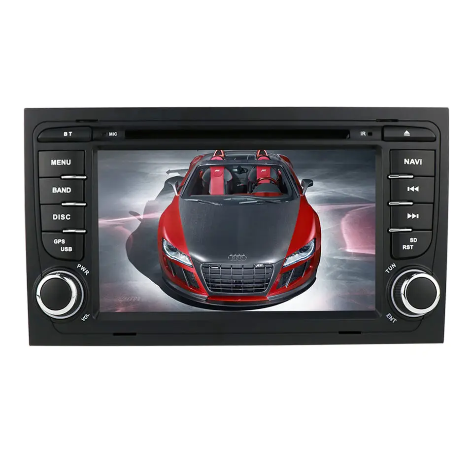 iPoster hot seller double din 7inch touch screen IPS car DVD player for Audi A4 B6 B7 car gps navigation with  HD mirror link