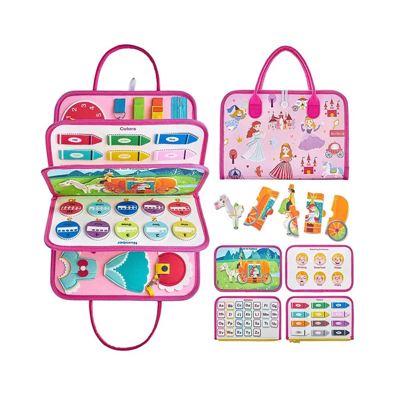 Hot Selling Practical Skills Infant Early Educational Toys My child felt Quiet Book Busy Montessori Cloth Book