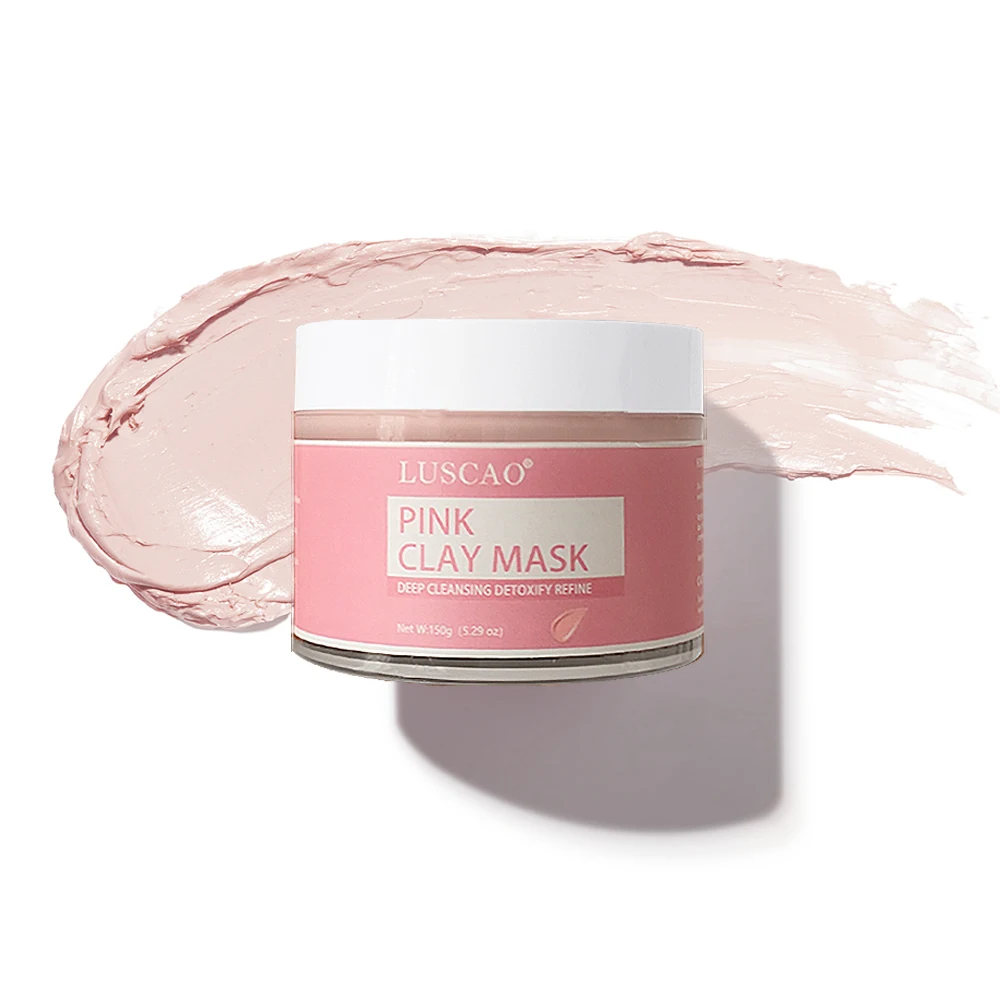 Pure Natural Pink Kaolin Facial Clay Mask Face Mud Mask Cleansing Skin Acne