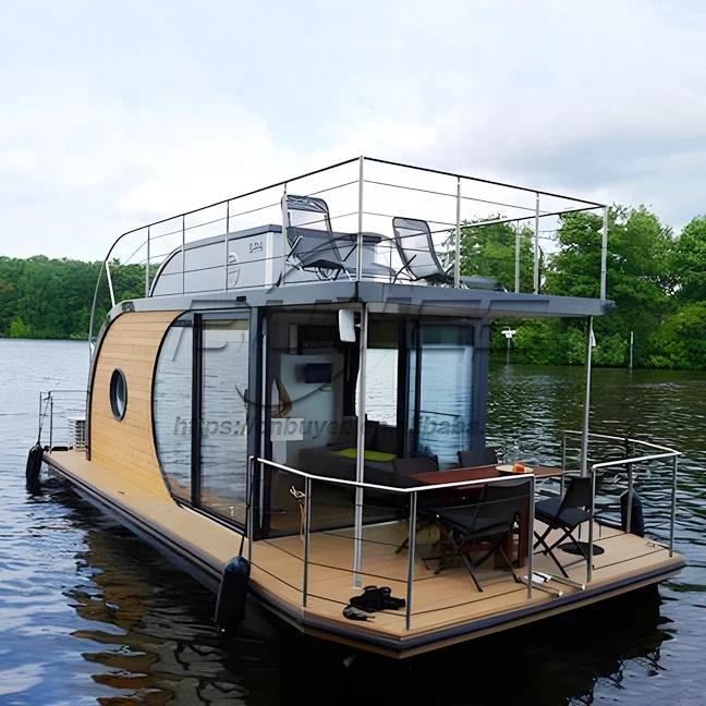Small House Boat Luxury Houseboat Prefabricated House Boat Floating House Floating Hotel