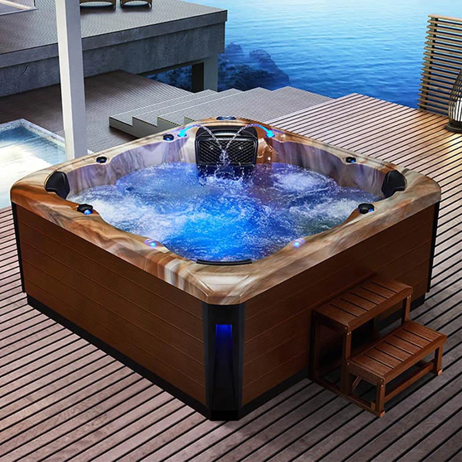 hot selling high quality acrylic whirlpool japan home sex hot tub massage spa wooden hot tubs outdoor