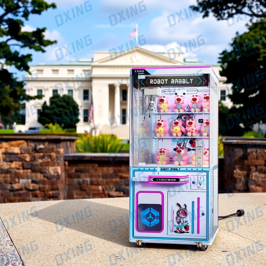 DingXing Gift  Display Cabinet Bar Counter Arcade Machine Center Diy Mini Claw Machine Kit