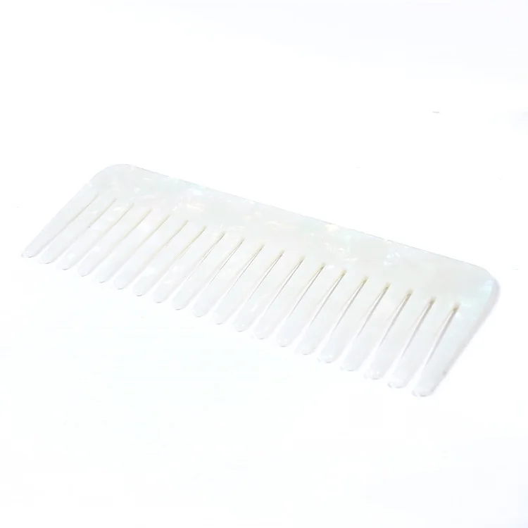 MingHe Wide Tooth Comb Wholesale Pink Square Straight Hair Comb Acetate Custom Wide Combs For Women