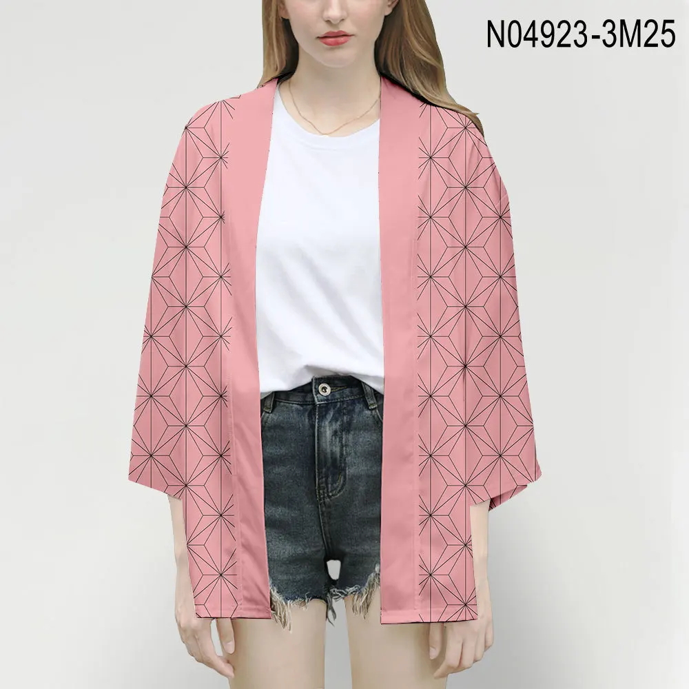 Demon Slayer Kimetsu No Yaiba Cosplay Costume Women Men 3D Printing Japanese Clothes Summer Casual Cool Streetwear Jackets