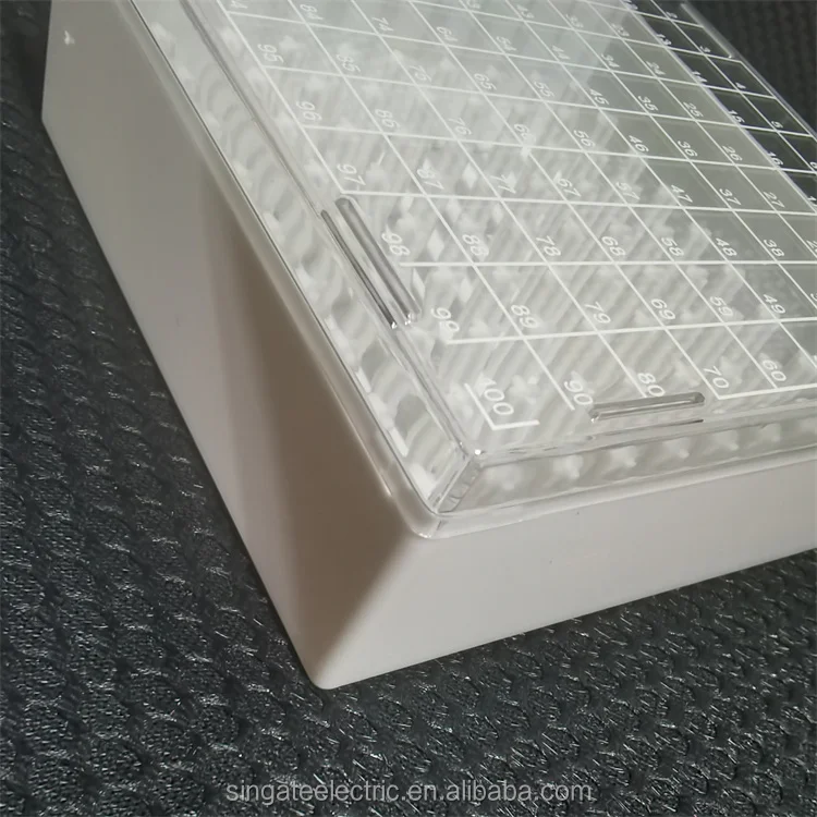 SINGATEE Lab Cryo Tube Rack Cryogenic Tubes 1.0ml 1.5ml 2ml Cryo Vial PP Cryogenic Freeze Storage 25 Wells 81 Wells 100 Wells