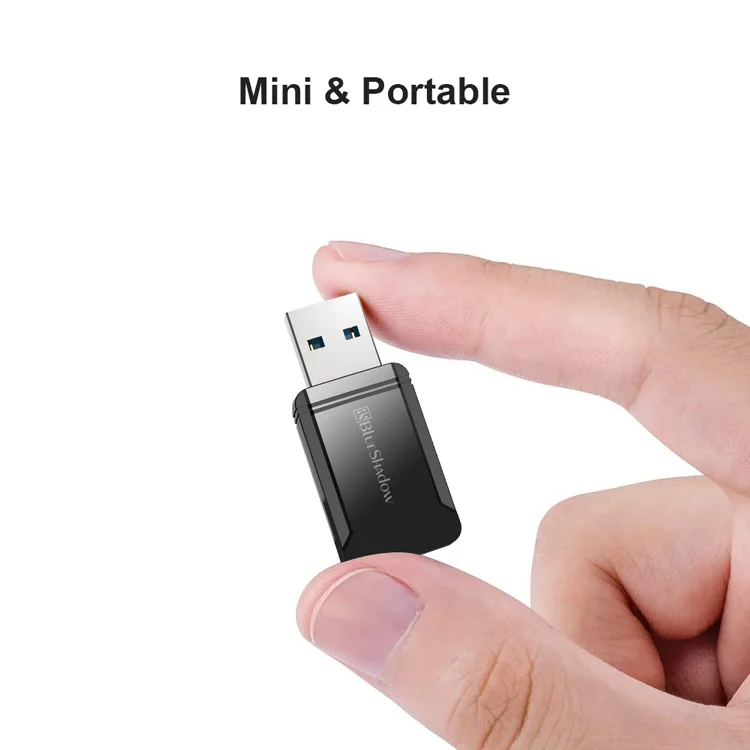 2020 New Product Mini Size Dual Band Compact Design Wireless 1300ms usb Wifi Adapter Wifi Card
