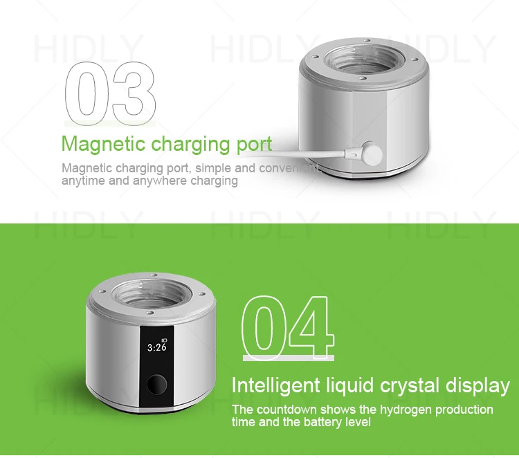 Portable 225ml 10min 3000ppb H2 Hydrogen-rich Water Cup Hydrogen Rich Bottle Generator