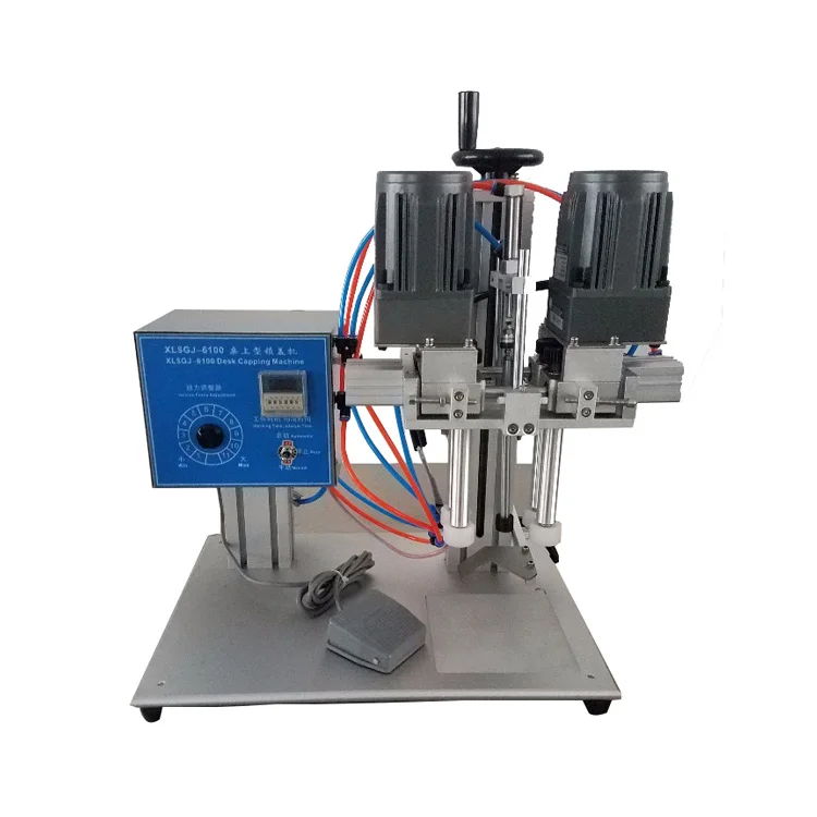 Полуавтоматический поворотный спусковой насос с пипеткой, настольная машина для укупорки крышек пластиковых бутылок