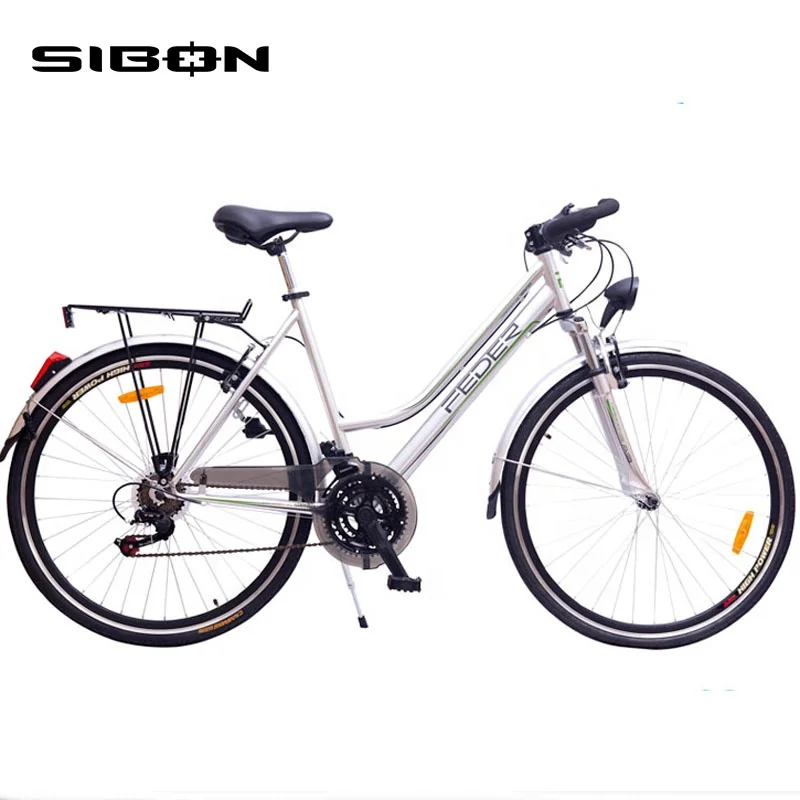 SIBON B0250128 28 inch ox horn handle bar 21 speed adult made in China bicycle city bike