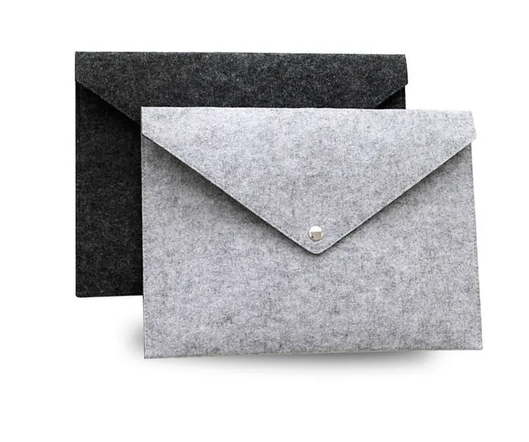 Wholesale durable felt simplicity folder felt document bag for business