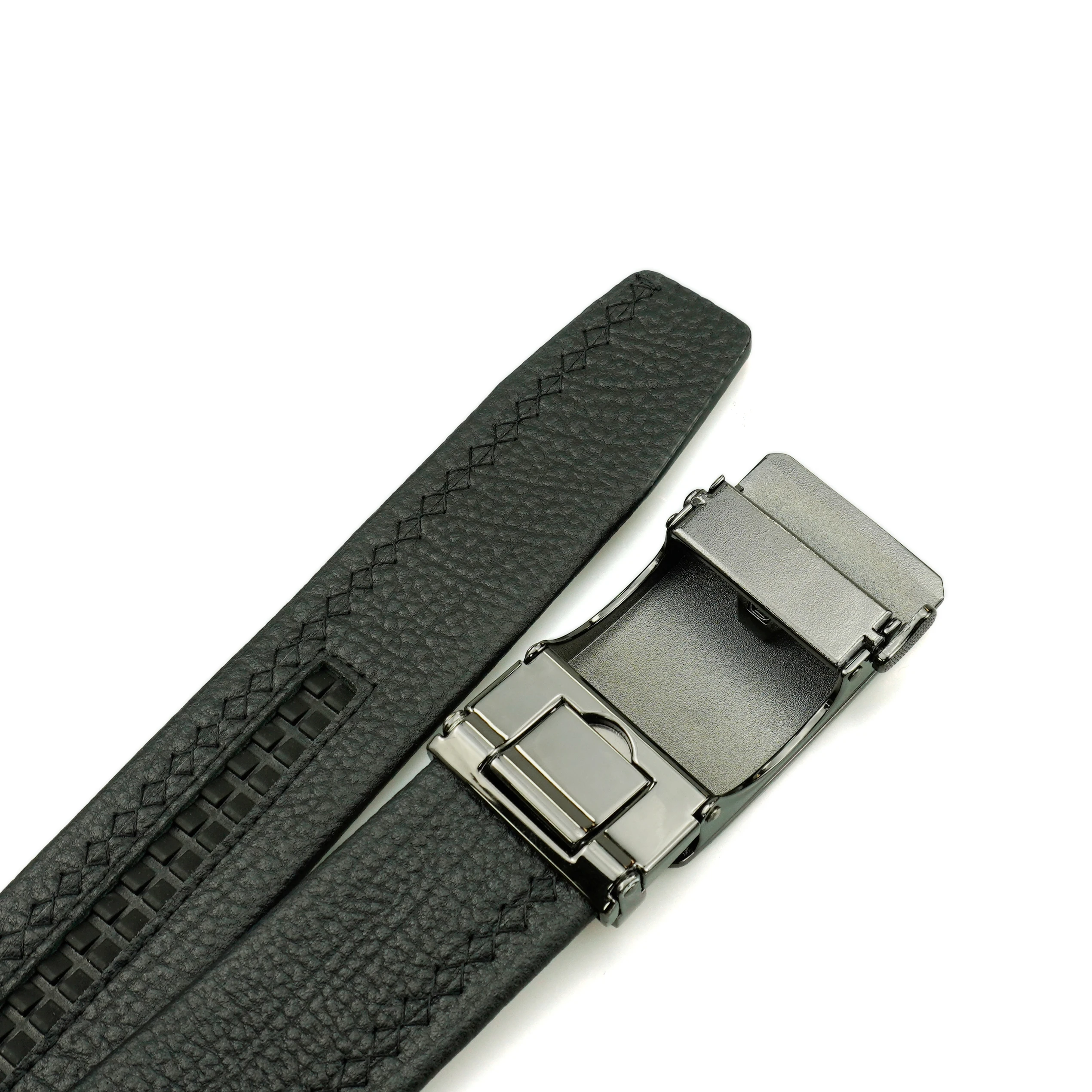 Manufacturer Customized High Quality Genuine Leather Cow Hide Designer Belts Men With Automatic Buckle