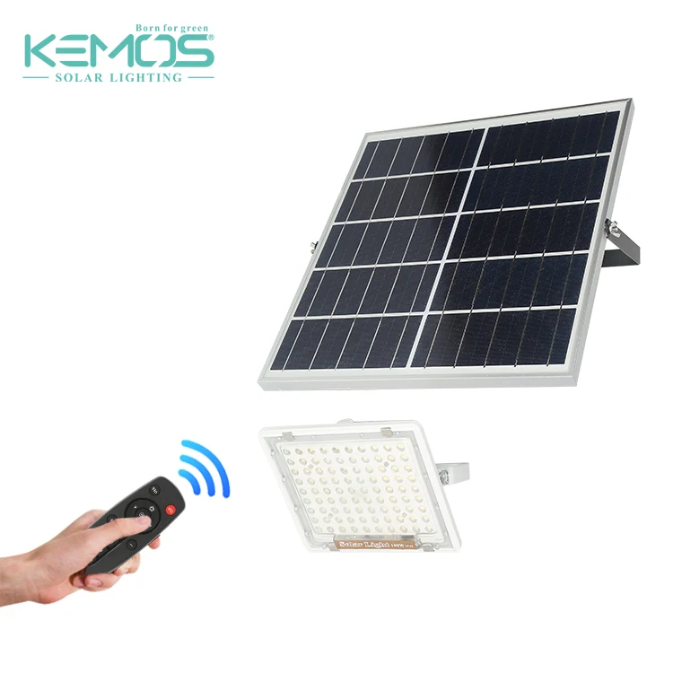 Latest new 300W solar powered led flood light with remote control dusk to dawn