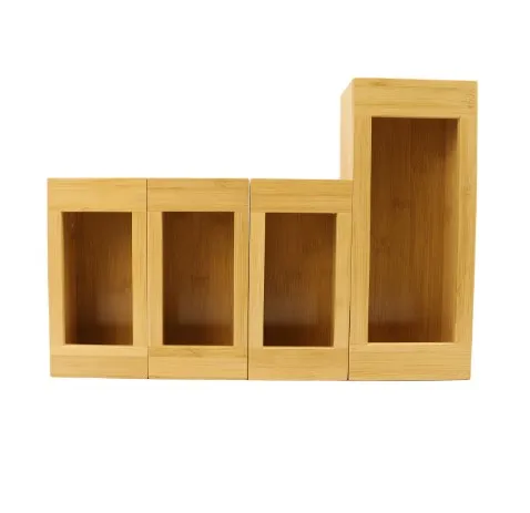 2022  Bamboo Ziplock Bag Storage Organizer  Kitchen Drawer for Sandwich Gallon Snack and Quart Baggie