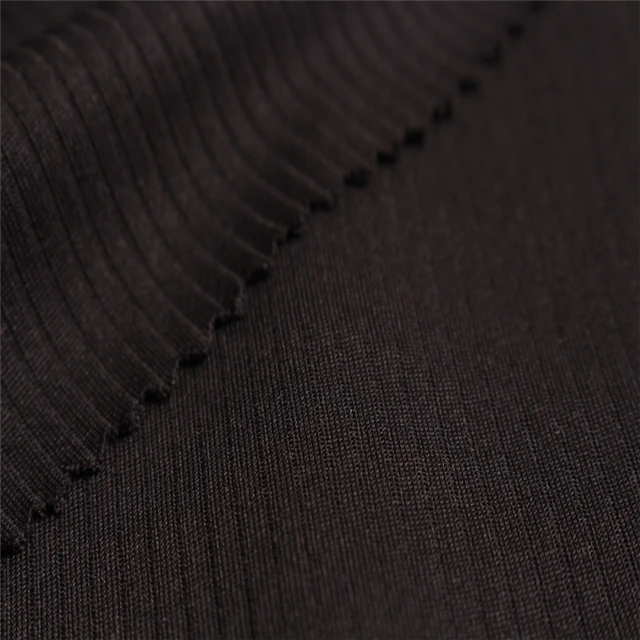 Китай, оптовая продажа, 2021 индивидуальная сетчатая перерабатываемая 100% Полиэстеровая ткань в рубчик для мужской и женской одежды