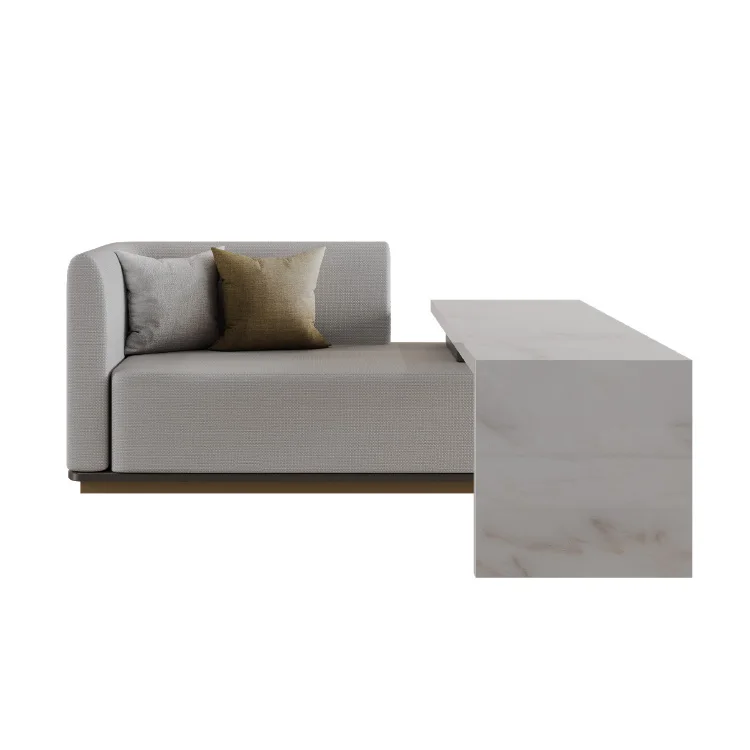 Orangefurn Modern Style Shape Design Sofa Manufacturer Wooden Glass Side Table Hotel Sofa Dining Villa Hotel Bedroom Furniture