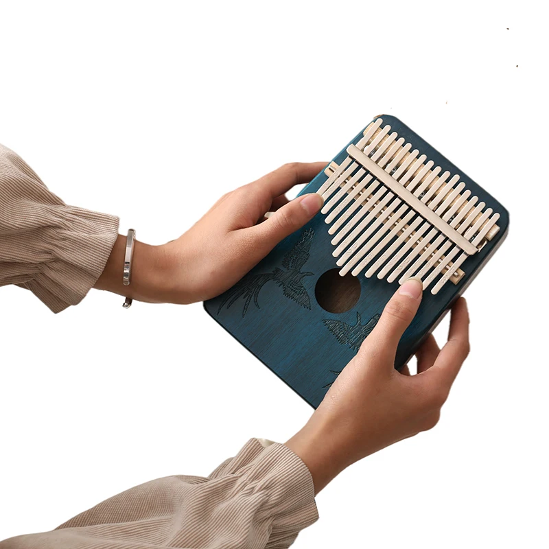 Wholesale african 17/21 key kalimba wooden thumb piano finger piano professional musical instrument kalimba